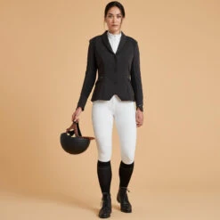 Veste Concours équitation Femme Noir 900 -Maître Équestre veste concours equitation femme noir 900 2