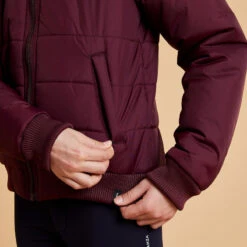 Veste équitation Chaude Enfant - 500 Bordeaux -Maître Équestre veste equitation chaude enfant 500 bordeaux 4