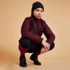 Veste équitation Chaude Enfant - 500 Bordeaux -Maître Équestre veste equitation chaude enfant 500 bordeaux 9