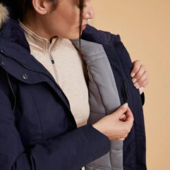 Veste équitation Chaude Et Imperméable Femme - 580 Marine -Maître Équestre veste equitation chaude et impermeable femme 580 marine 5