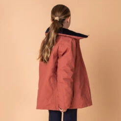 Veste équitation Imperméable Et Chaude Enfant - 500 Terracotta -Maître Équestre veste equitation impermeable et chaude enfant 500 terracotta 2