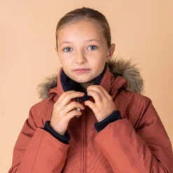 Veste équitation Imperméable Et Chaude Enfant - 500 Terracotta -Maître Équestre veste equitation impermeable et chaude enfant 500 terracotta 3